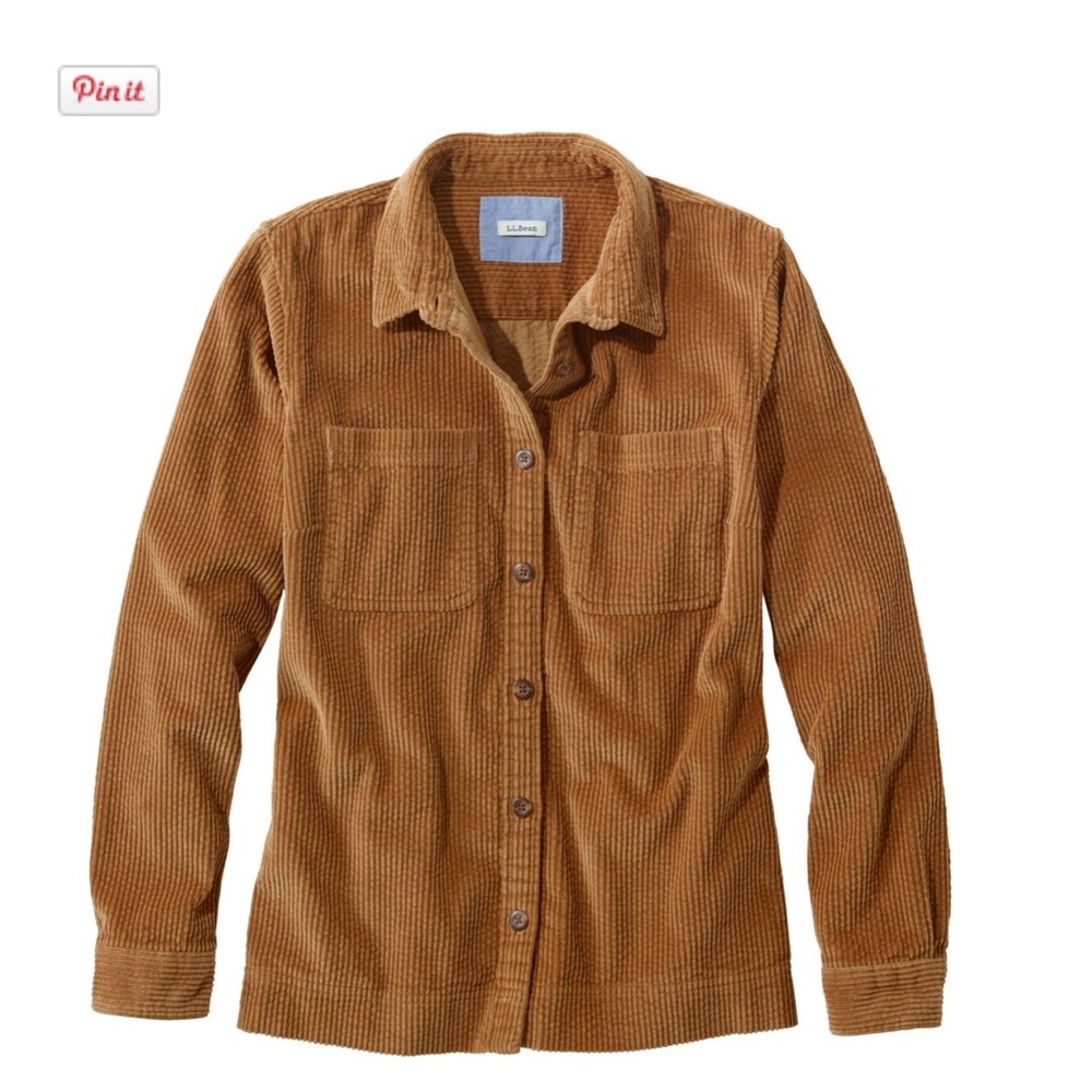 ll bean cord jacket size m